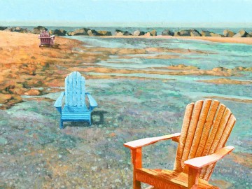 silla final de playa Pinturas al óleo